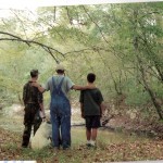 Bundick Creek   Clint, Curt, and Terry Iles with "Ivory" circa 1997