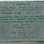 Leroy Columbo Marker  Galveston, Texas