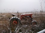 Dec. 4 2009  Snow on the Tractor 