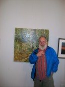 My hero and uncle, Bill Iles, with one of his RealArt Gallery paintings 