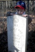 Grave of Civil War vet Demcy Iles  Kisatchie Nat'l Forest  La.