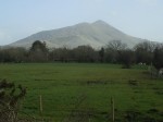 Croagh Patrick (St.Patrick's mountain) as seen from Westport, Ireland.