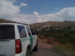 Border fence at Nogales, Arizona.