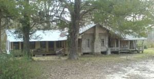 The Old House at the edge of Crooked Bayou Swamp Built/Homesteaded circa 1892   John Wesley and Sarah Lyles Wagnon