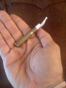 Bullet in the hand