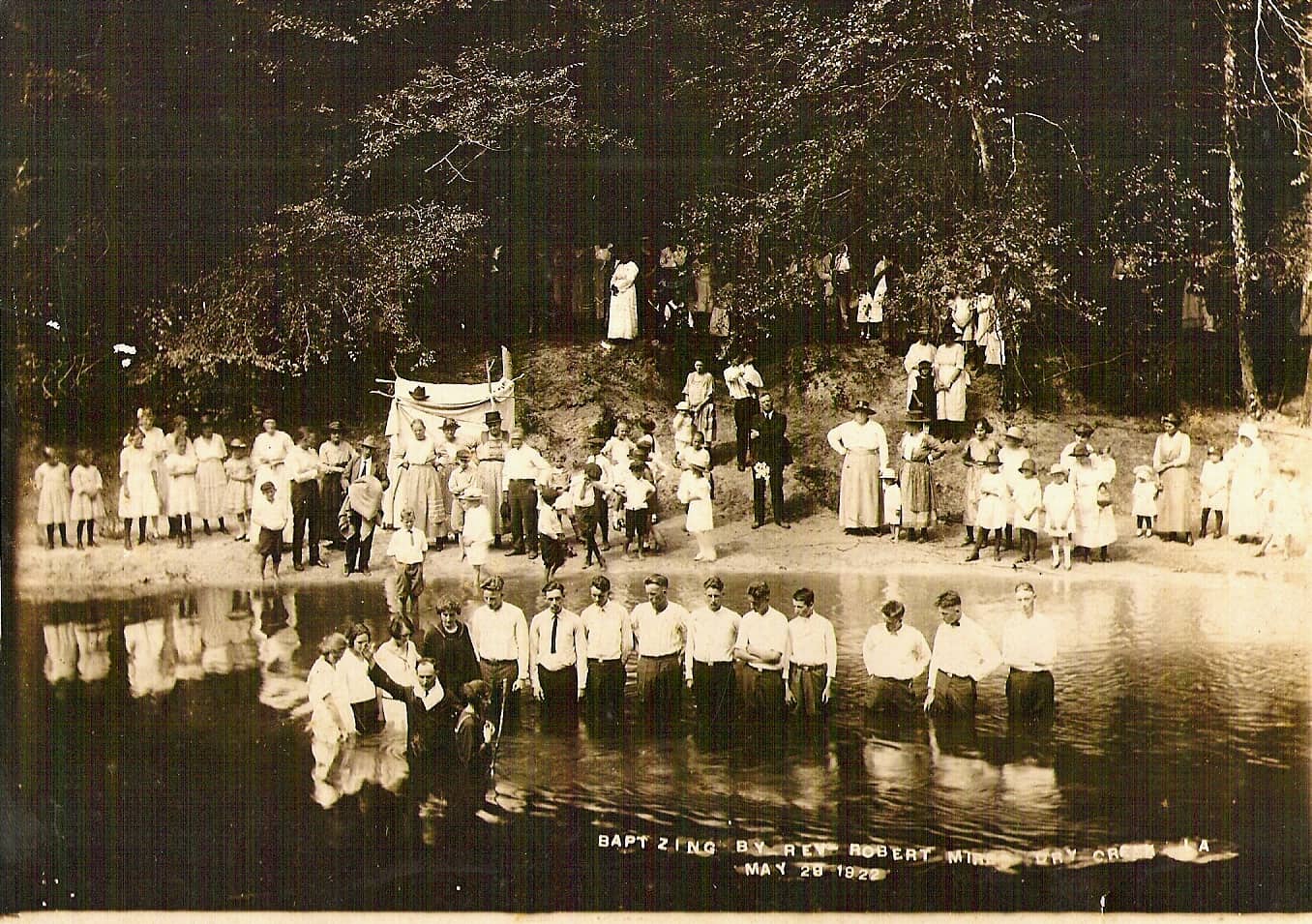 Dry Creek baptism 1922