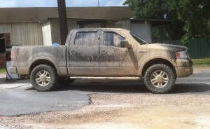 "Muddin" is a pastime where I come from.