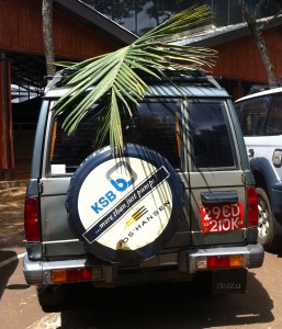 Palm Sunday vehicle in Nairobi