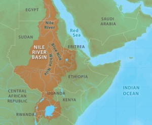 The Nile River Basin is the area we'll be working.