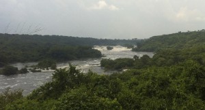The Nile River at Karuma Falls in NW Uganda.