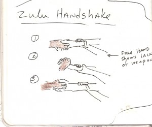 Zulu handshake sketch