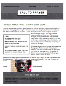 How you can pray for the Dinka