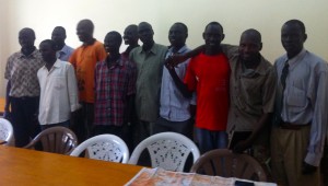 South Sudanese church leaders at Uganda Baptist Seminary in Jinja.