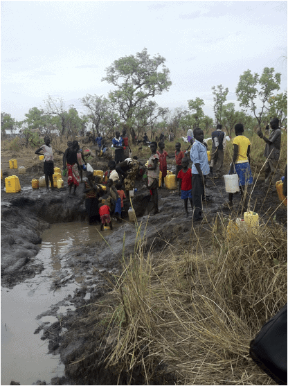 Boreholes prevent use of water that causes many diseases.