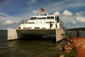 This is the new passenger ferry to Ssesse Islands. 