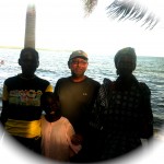 Adeit, Mom, and Margaret at Lake Victoria during hospital stay