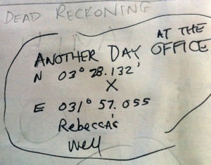 GPS coordinates of new borehole "Rebecca's Well."