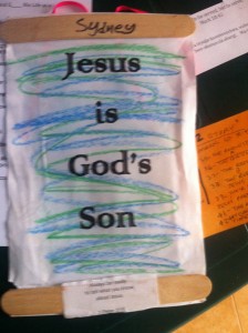 My sweet granddaughter Sydney Iles sent this. I use it weekly to remind our Bible study what the Gospel of Mark is all about.