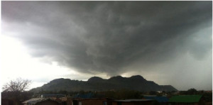 Storm over Jebel Mtn  Juba, South Sudan