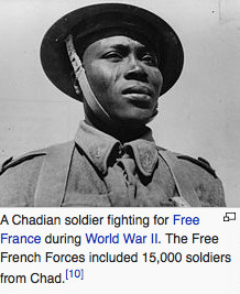 Chadian Free French Soldier