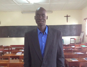 Pastor Thomas Tut of Kakuma 4 Baptist Church in Kenya.