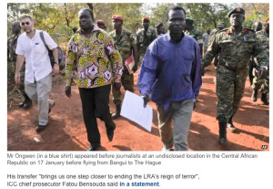 Dominic Ongwen after his capture in CAR.