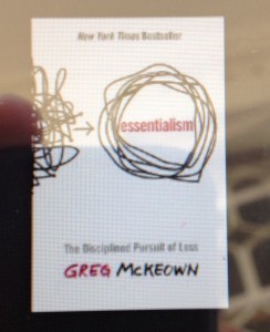 'Essentialism' is the best book I've read in the past year.