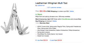 "Leatherman" and "Gerber" are two of the most popular tools carried by Southern Outdoorsmen.