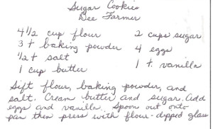 I cannot talk of Matt Farmer and not mention his sweet wife of over seventy years, Dee Harper Farmer.  This is one of her famous recipes.
