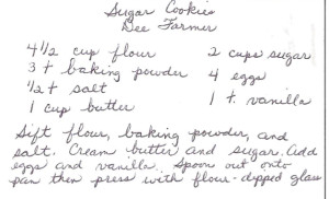 I cannot talk of Matt Farmer and not mention his sweet wife of over seventy years, Dee Harper Farmer. This is one of her famous recipes.