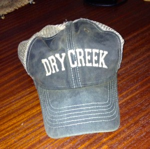My pastor, Charlie Bailey, left this hat on his last visit.  This gift has meant the world to me.