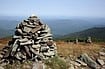 The view from atop  Mt Katadhin in Maine.