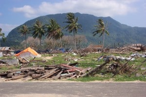 Laampuk Village after the tsunami. 