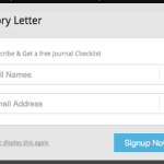 You'll complete this to get your checklist.
