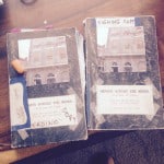 My Reading Copy and Signing Copy of Hearts across the Water. They've been well-used as I shared these stories over the past ten years.