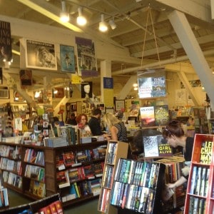 Interior of Garden District Bookstore.