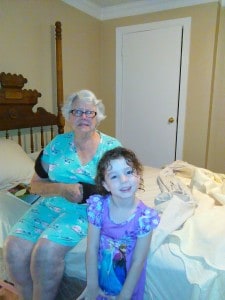 My Mom, Mary Iles, and Emma Iles, at our home in Alexandria.