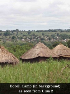 Boroli Camp as seen from Ulua 2 Camp. Adjumani, Uganda.