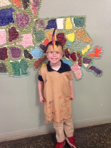 Luke Iles enjoying an Indian Thanksgiving.  is this still PC (politically correct)?