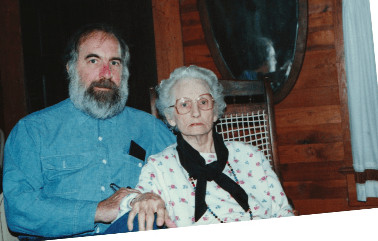 My MaMa, Pearl Stockwell Iles, with her son Bill Iles, at the Old House.
