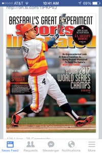 I'm hoping this Sport Illustrated cover should've read, '2016." Go Astros!
