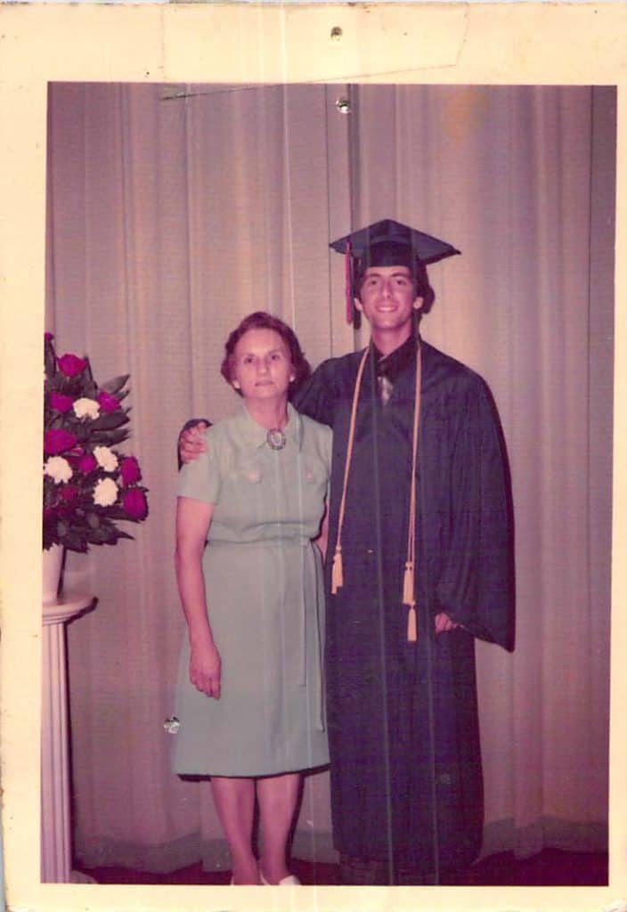 MaMa Pearl at my East Beauregard High School graduation, May 1974.
