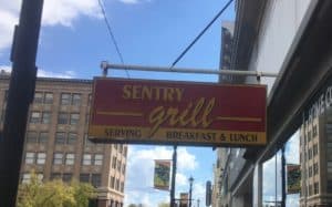 Sentry Grill, located in downtown Alexandria near Tamp and Grind, is the home of true homemade hamburgers.